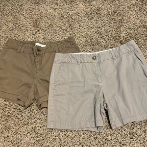 2pair Loft Shorts Size 6 tan chino 83